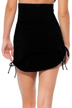 Anne Cole - Tummy Control Skirted Bottom -One-Pieces Store 20MB41701 BLACK B BACKBOTTOM