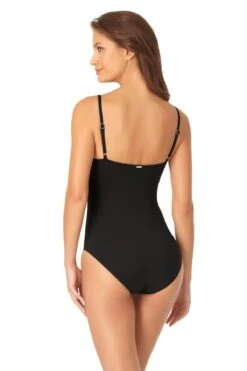 Anne Cole - Classic Lingerie Maillot One Piece Swimsuit -One-Pieces Store 20MO00101 Blk 080 ccexpress 2