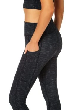 Anne Cole Active - Women's High Waist 7/8 Legging -One-Pieces Store 21MB377 HEATHER 508