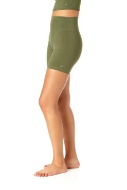 Anne Cole Active - Women's High Waist Bike Short -One-Pieces Store 21MB378 GREENGOOSE 2649