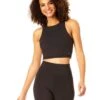 Anne Cole Active - Women's High Neck Crop Top 1 Anne Cole Active - Women's High Neck Crop Top -One-Pieces Store 21MC550 21MT115 21MB375 BLACKNOcopy2 ccexpress 1