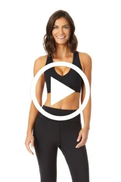 Anne Cole Active - Women's X Back Max Support Bra Top -One-Pieces Store 21MT116 21MB377 BLACKNOIRE 124 ccexpress 2dbfb612 85e9 4a5a 8041 352380496832