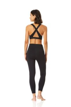 Anne Cole Active - Women's X Back Max Support Bra Top -One-Pieces Store 21MT116 21MB377 BLACKNOIRE 195