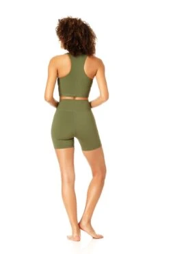 Anne Cole Active - V Neck Crop Top 11 Anne Cole Active - V Neck Crop Top -One-Pieces Store 21MT239 21MB378 GREENGOOSE 3822