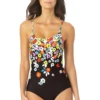 Anne Cole - Lace Up Classic Maillot One Piece Swimsuit -One-Pieces Store 22MO03469 MUPR 583 FRONT