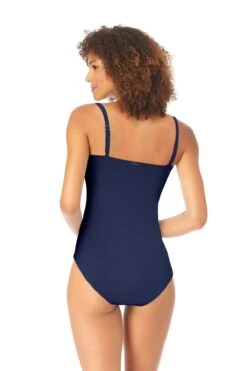 Anne Cole - Long Torso Lingerie Maillot One Piece Swimsuit -One-Pieces Store 22MO05357 nvy 326 ccexpresscopy