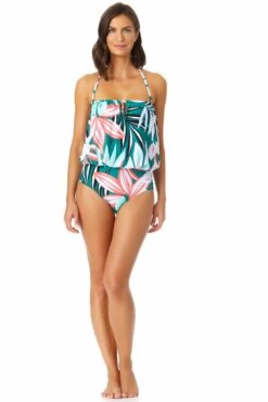 Anne Cole - Tunnel Blouson Bandeau One Piece Swimsuit -One-Pieces Store 22MO09216 MULT 2714 d0a62a94 8a68 485d 980f f72d1fdeba8c