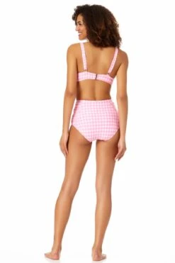 Anne Cole - Retro Underwire Bikini Swim Top -One-Pieces Store 22MT10657 22MB33657 PINK
