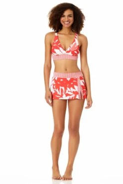 Anne Cole - V Neck Cross Back Bikini Top -One-Pieces Store 22MT19318 22MB41318 COPT 2528
