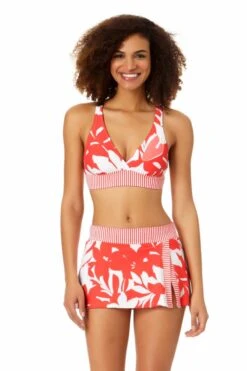 Anne Cole - V Neck Cross Back Bikini Top