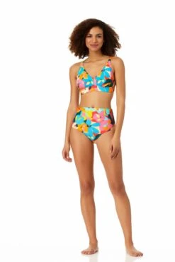 Anne Cole - Easy Triangle Bikini Swim Top -One-Pieces Store 22MT19712 22MB36012 MULT 2118