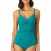 Anne Cole - Underwire Triangle Tankini 1 Anne Cole - Underwire Triangle Tankini -One-Pieces Store 22MT23301 MYMB36001 OCGR 4256 ccexpresscopy