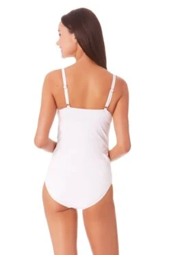 Anne Cole - Underwire Triangle Tankini -One-Pieces Store 22MT23301 MYMB36001 WHI 530 ccexpress