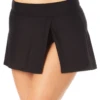 Anne Cole Plus - Banded Side Skirted Swim Bottom -One-Pieces Store 22PB41301 BLK 278 FRONT