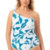 Anne Cole Plus - Off The Shoulder Twist One Piece Swimsuit -One-Pieces Store 22PO0666 TEPT 776 FRONT