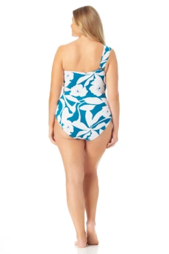 Anne Cole Plus - Off The Shoulder Twist One Piece Swimsuit -One-Pieces Store 22PO0666 TEPT 782