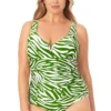 Anne Cole Plus - V Wire One Piece Swimsuit
