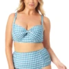 Anne Cole Plus - Retro Underwire Bikini Swim Top -One-Pieces Store 22PT10657 22PB33657 BLPP 430 FRONT