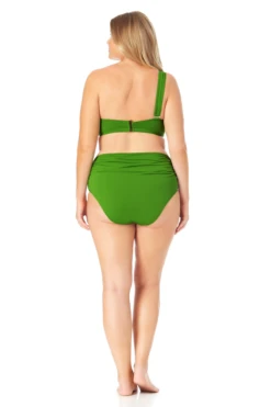 Anne Cole Plus - Assymetrical Bandeau Bikini Swim Top 11 Anne Cole Plus - Assymetrical Bandeau Bikini Swim Top -One-Pieces Store 22PT10801 MYPB36001 GRGR 1832