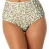 Anne Cole - Women's Shirred High Waist Tummy Control Bikini Bottom -One-Pieces Store 23MB33659 MULT 0293 FRONTBOTTOM