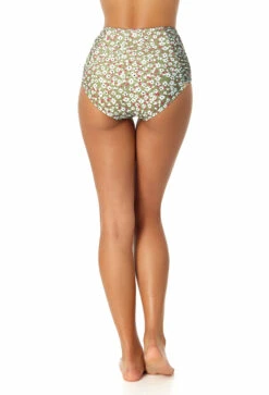 Anne Cole - Women's Shirred High Waist Tummy Control Bikini Bottom -One-Pieces Store 23MB33659 MULT 0312