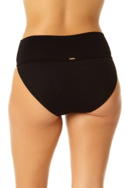 Anne Cole - Soft Band High Waist Swim Bottom -One-Pieces Store 23MB37401 BLK 1086 3