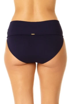 Anne Cole - Soft Band High Waist Swim Bottom -One-Pieces Store 23MB37401 NAVY 834 1