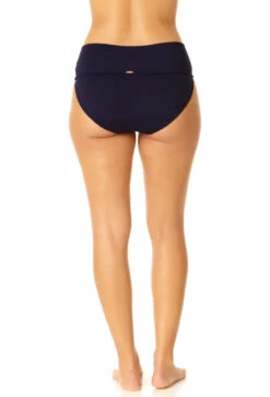 Anne Cole - Soft Band High Waist Swim Bottom -One-Pieces Store 23MB37401 NAVY 834 3