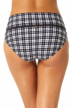 Anne Cole - Women's Trim Mid Rise Bikini Bottom -One-Pieces Store 23MB37683 BKWH 1924 BACKBOTTOM