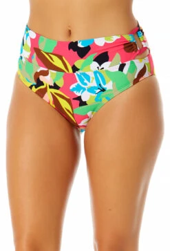 Anne Cole - Women's Side Ring Mid Rise Bikini Swim Bottom