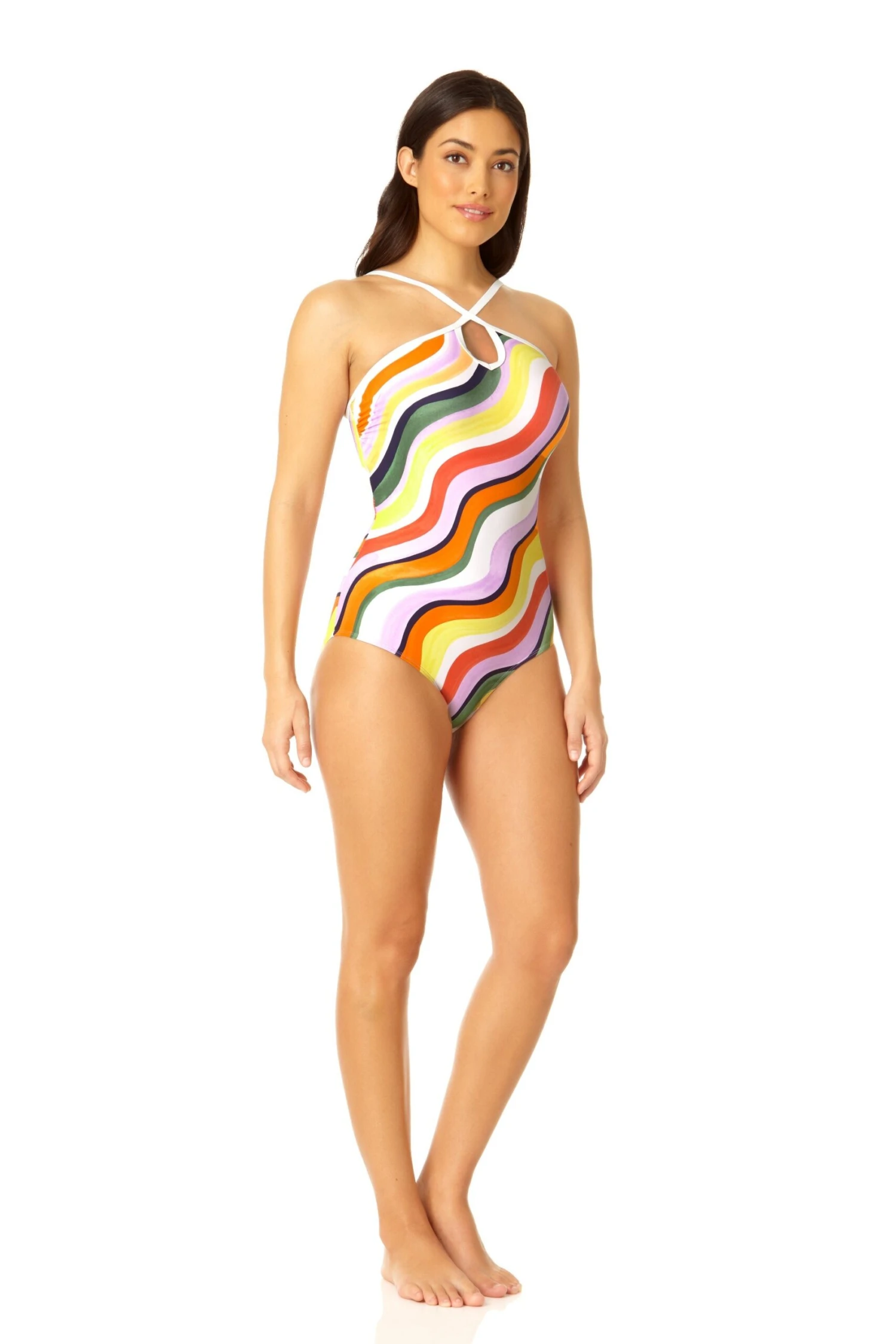 Anne Cole - Women's Halter Keyhole One Piece Swimsuit 5 Anne Cole - Women's Halter Keyhole One Piece Swimsuit - Image 3