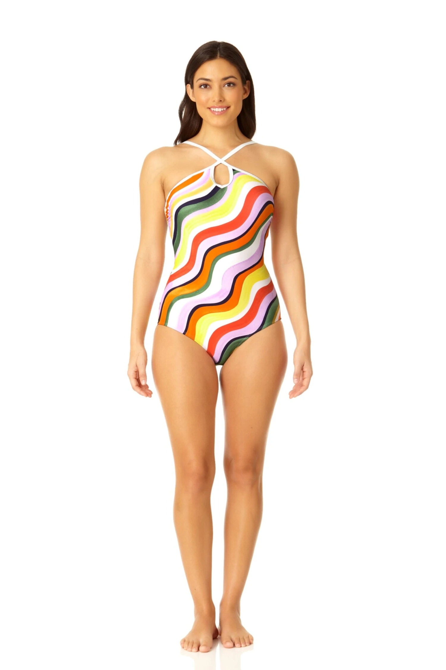 Anne Cole - Women's Halter Keyhole One Piece Swimsuit 6 Anne Cole - Women's Halter Keyhole One Piece Swimsuit - Image 4