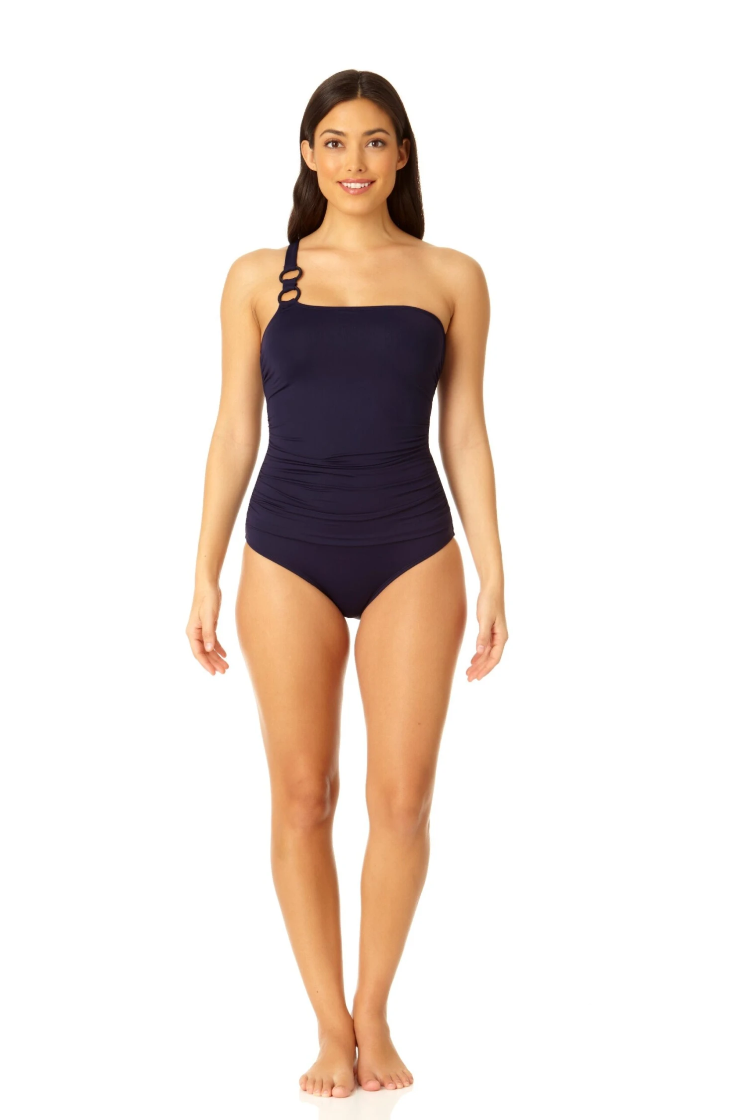 Anne Cole - Ring Strap Asymmetric One Piece Swimsuit 14 Anne Cole - Ring Strap Asymmetric One Piece Swimsuit - Image 12