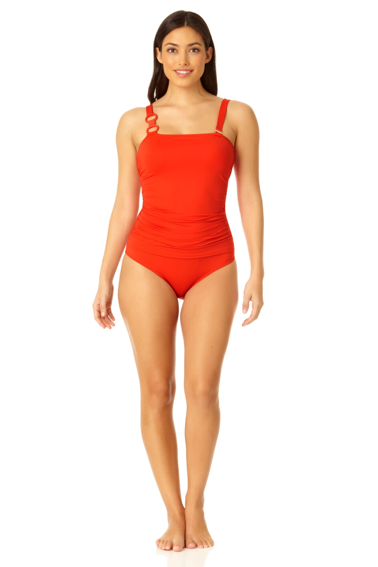 Anne Cole - Ring Strap Asymmetric One Piece Swimsuit 5 Anne Cole - Ring Strap Asymmetric One Piece Swimsuit - Image 3