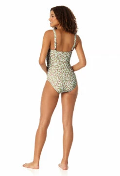 Anne Cole - Women's Center Cinch Shirred Bandeau One Piece Swimsuit 8 Anne Cole - Women's Center Cinch Shirred Bandeau One Piece Swimsuit -One-Pieces Store 23MO02959 MULT 0104