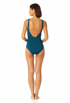Anne Cole - Women's Mesh One Piece Swimsuit -One-Pieces Store 23MO03501 DSBL 0869