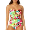 Anne Cole - Women's Strapless Bandeau Keyhole Shirred One Piece Swimsuit 1 Anne Cole - Women's Strapless Bandeau Keyhole Shirred One Piece Swimsuit -One-Pieces Store 23MO03765 264 4