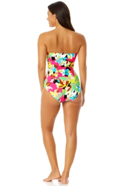 Anne Cole - Women's Strapless Bandeau Keyhole Shirred One Piece Swimsuit -One-Pieces Store 23MO03765 264 6