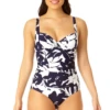 Anne Cole - Women's Retro Twist Front Shirred One Piece Swimsuit 2 Anne Cole - Women's Retro Twist Front Shirred One Piece Swimsuit -One-Pieces Store 23MO03918 NAWH 1996 1