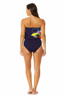 Anne Cole - Women's Strapless Blouson Keyhole One Piece Swimsuit 13 Anne Cole - Women's Strapless Blouson Keyhole One Piece Swimsuit -One-Pieces Store 23MO06150 MULT 1047