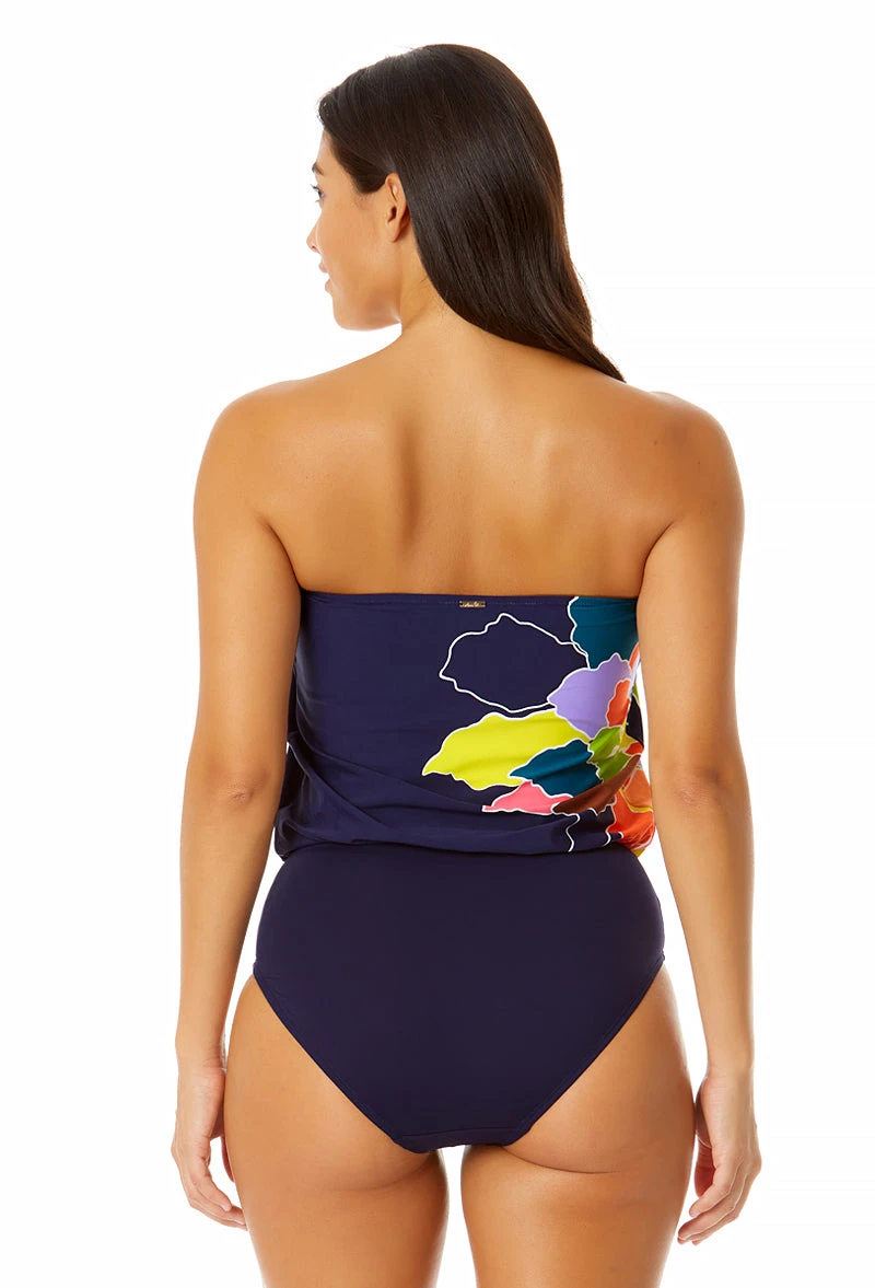 Anne Cole - Women's Strapless Blouson Keyhole One Piece Swimsuit 4 Anne Cole - Women's Strapless Blouson Keyhole One Piece Swimsuit - Image 2