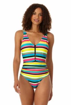 Anne Cole - Women's Center Tab Over The Shoulder One Piece Swimsuit