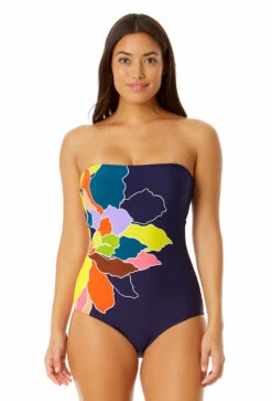 Anne Cole - Women's Classic Strapless One Piece Swimsuit -One-Pieces Store 23MO09950 MULT 1275 FRONT