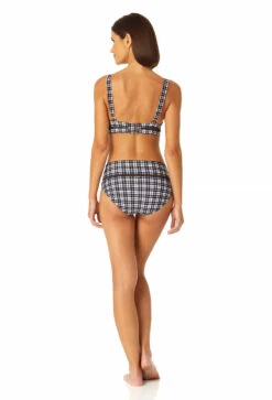 Anne Cole - Women's Trim Triangle Bikini Top -One-Pieces Store 23MT11783 BKWH 23MB37683 BKWH 1894