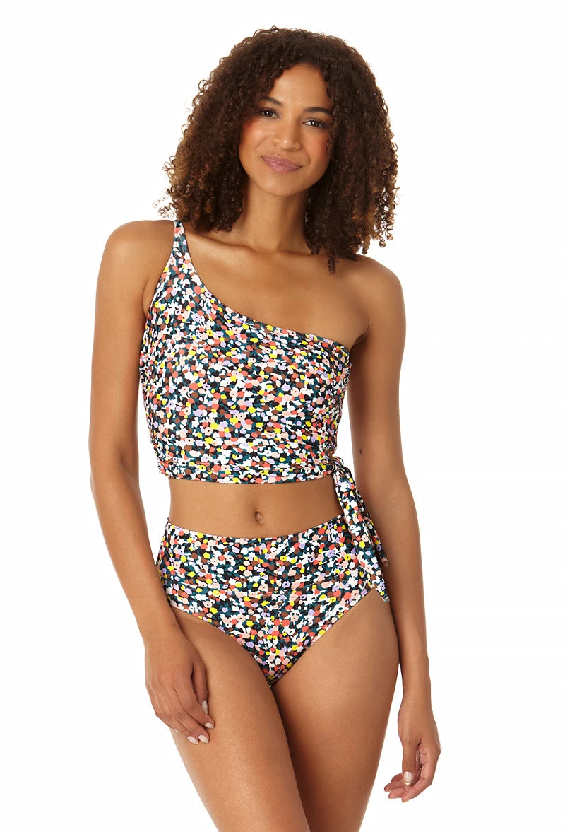 Anne Cole - Women's One Shoulder Side Tie Bikini Top 3 Anne Cole - Women's One Shoulder Side Tie Bikini Top