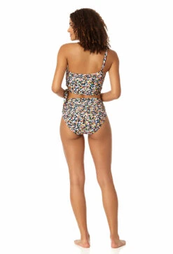 Anne Cole - Women's One Shoulder Side Tie Bikini Top 12 Anne Cole - Women's One Shoulder Side Tie Bikini Top -One-Pieces Store 23MT12670 MULT 23MB37270 MULT 0803