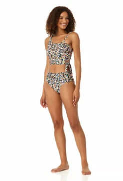 Anne Cole - Women's One Shoulder Side Tie Bikini Top 13 Anne Cole - Women's One Shoulder Side Tie Bikini Top -One-Pieces Store 23MT12670 MULT 23MB37270 MULT 0842