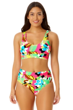 Anne Cole - Women's Asymmetric Ring Bralette Bikini Top