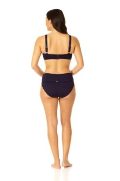 Anne Cole - Women's Ring Strap Bandeau Swim Top -One-Pieces Store 23MT13201 NAVY 23MB37401 NAVY 803 3