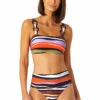Anne Cole - Women's Ring Strap Strapless Bandeau Swim Top 1 Anne Cole - Women's Ring Strap Strapless Bandeau Swim Top -One-Pieces Store 23MT13285 MULT 23MB37485 MULT 1505 FRONT